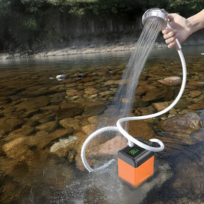 Porodo Lifestyle Portable Electric Shower Pump - Orange