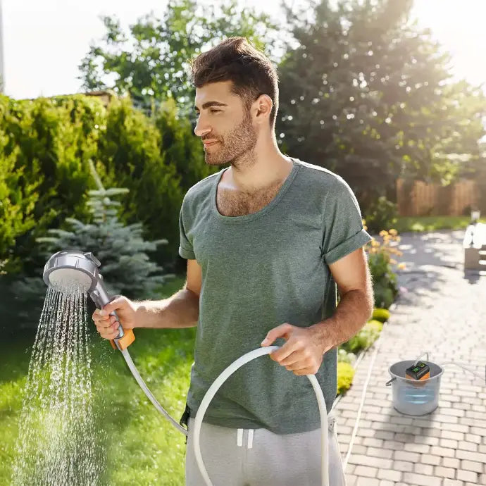 Porodo Lifestyle Portable Electric Shower Pump - Orange