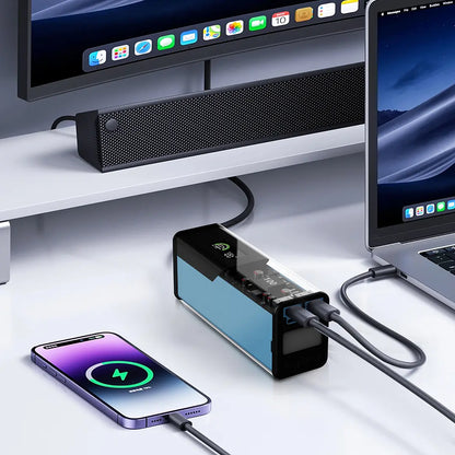 Powerology Énergie 27000mAh Power Bank with AC Outlet - Black