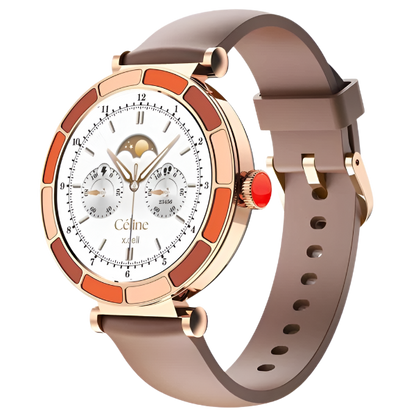 X.Cell Celine Smart Watch XL-WCH-CELINE-GLDFBRNS