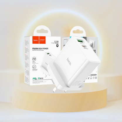 Wall charger “C113B Bravery” PD65W + QC3.0 UK