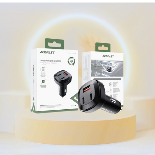 AceFast Fast Charge Car Charger B3 66W (2xUSB-C+1xUSB-A)