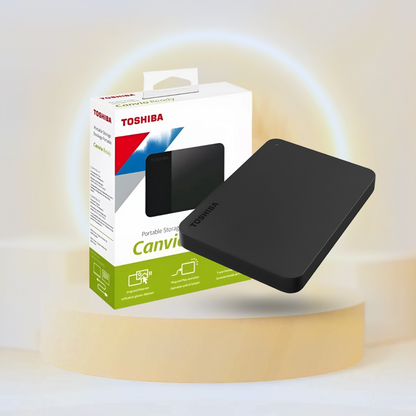 محرك أقراص صلبة خارجي محمول من Toshiba Canvio Basics بسعة 1 تيرابايت ومنفذ USB 3.2 Gen1