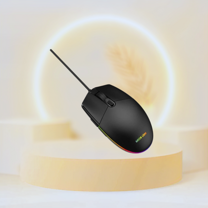 Green Lion Wired Gaming Mouse - Black