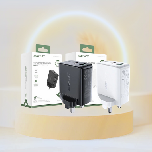 AceFast Fast Charge Wall Charger A8 PD32W (1xUSB-C+1xUSB-A) UK
