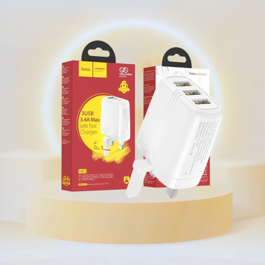 Wall charger “NK3 Excellent” 3 port UK