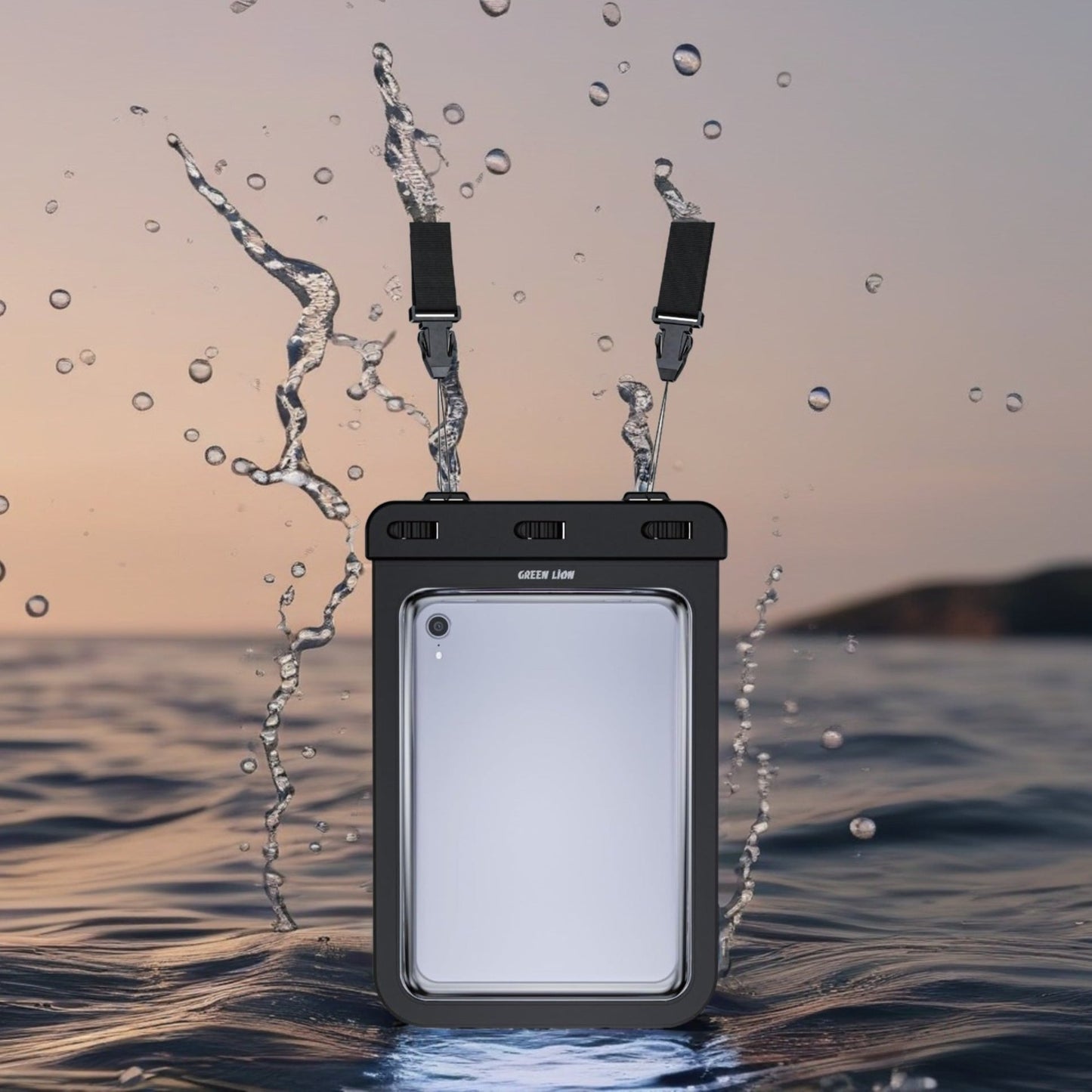 Green Lion Waterproof Pouch IPX8 Tablet Case 9 Inches