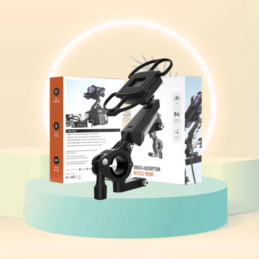 Porodo 360° Rotatable Bike Phone Mount - Black