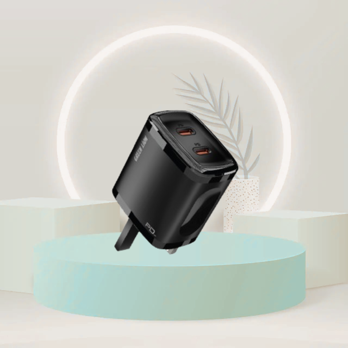 Green Lion PD20W+PD20W Total:40w Black/Orange