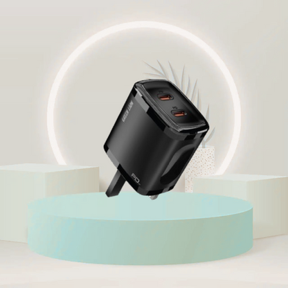 Green Lion PD20W+PD20W Total:40w +TC-lPH data cable1m Black/Orange
