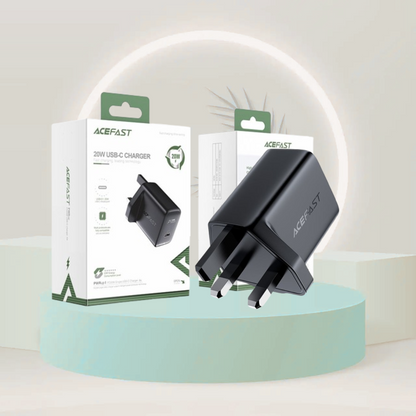 AceFast Fast Charge Wall Charger A4 PD3.0 20W (1xUSB-C) UK