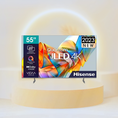 Hisense 55 inches Quantum ULED 4K Smart TV, Black, 55U6K
