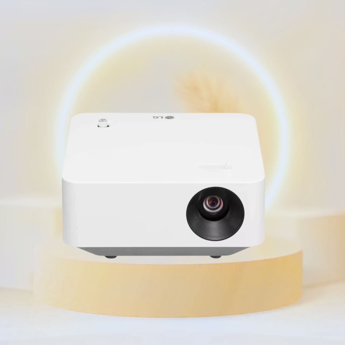 LG CineBeam LED Smart Portable Projector, White, PF510QAMA