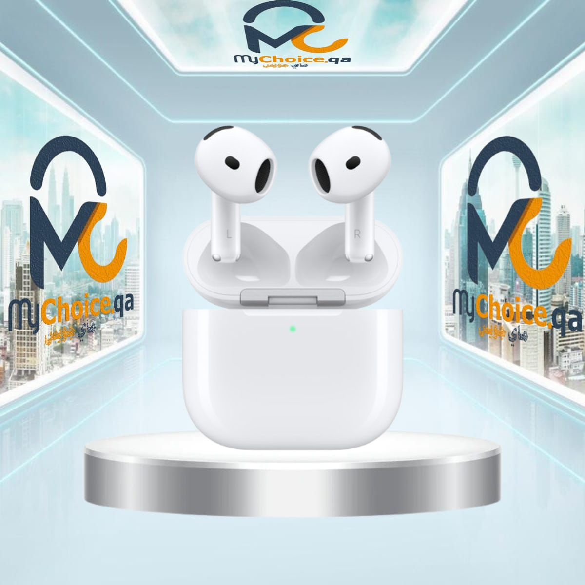 سماعات AirPods 4 مع خاصية إلغاء الضوضاء النشطة