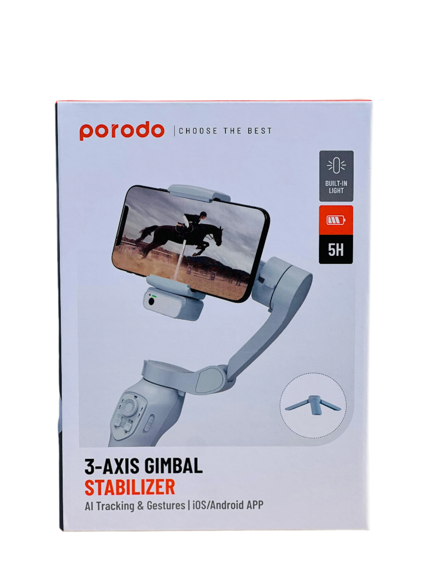 جهاز تعقب بورودو AI Gimbal P7C Pro Plus - رمادي