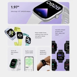 Xiaomi Redmi Watch 4 Smartwatch 1.97 Inch AMOLED display