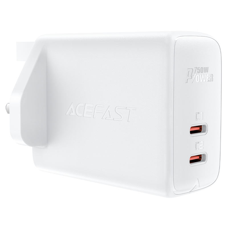 AceFast Fast Charge Wall Charger A32 GaN PD50W (2xUSB-C) UK
