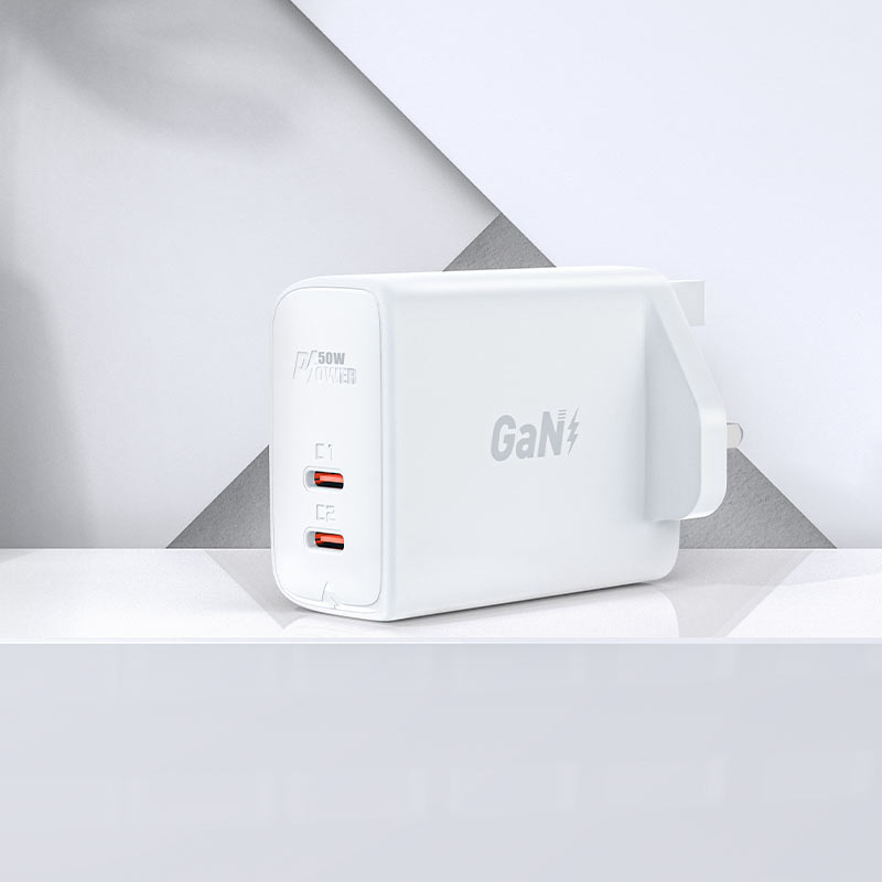 AceFast Fast Charge Wall Charger A32 GaN PD50W (2xUSB-C) UK