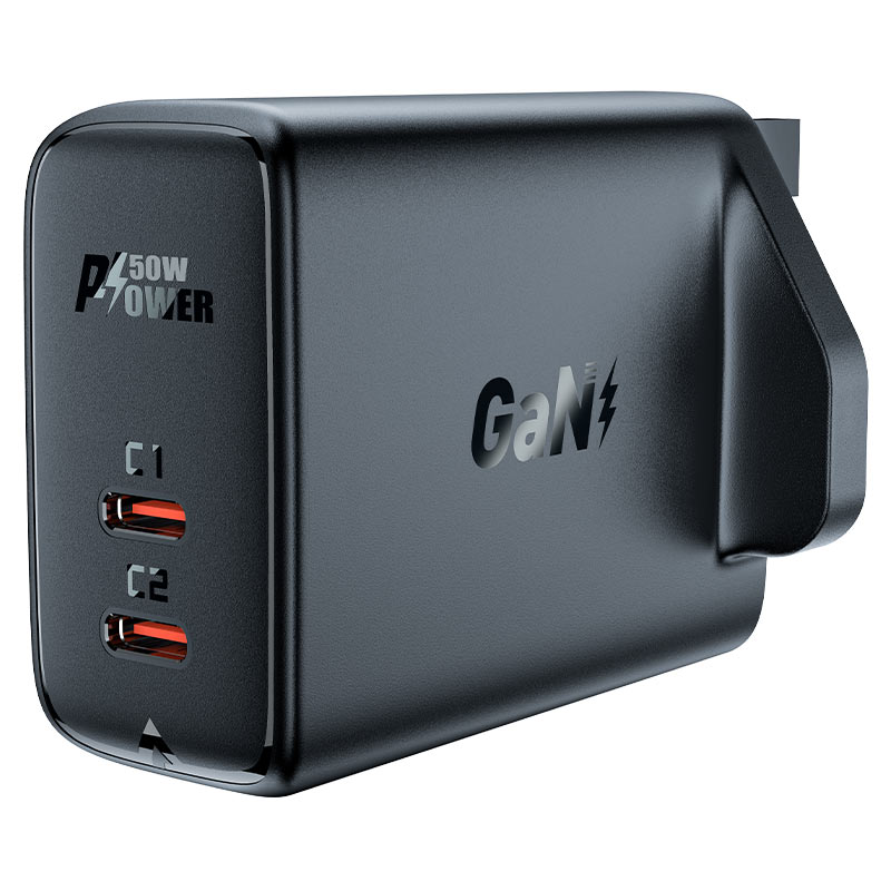AceFast Fast Charge Wall Charger A32 GaN PD50W (2xUSB-C) UK
