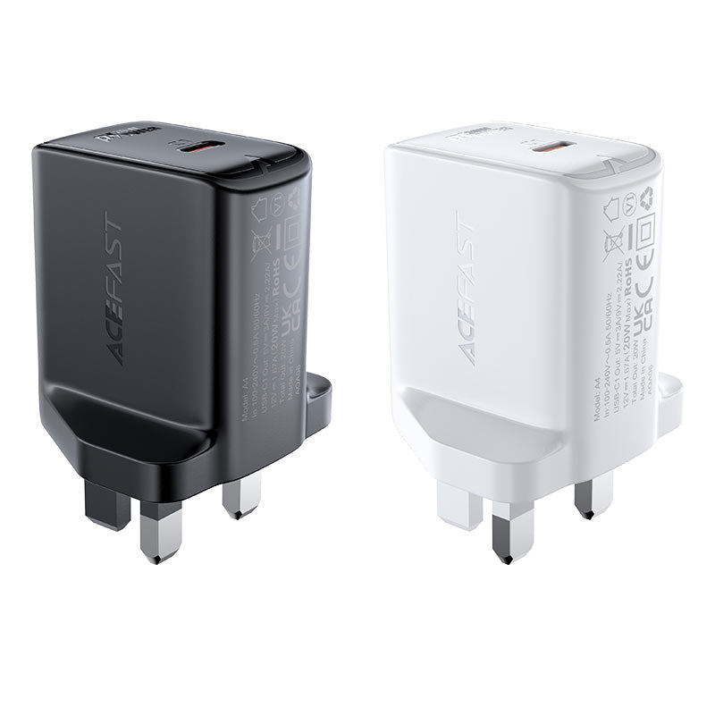 AceFast Fast Charge Wall Charger A4 PD3.0 20W (1xUSB-C) UK