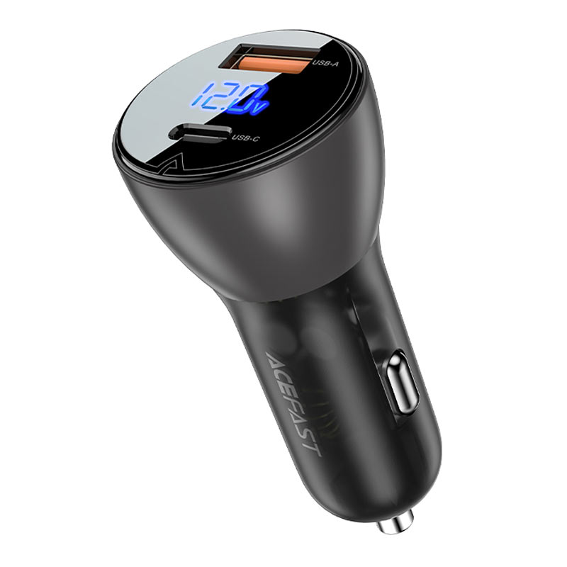 شاحن سيارة AceFast للشحن السريع B6 63 واط (1xUSB-C+1xUSB-A) 
