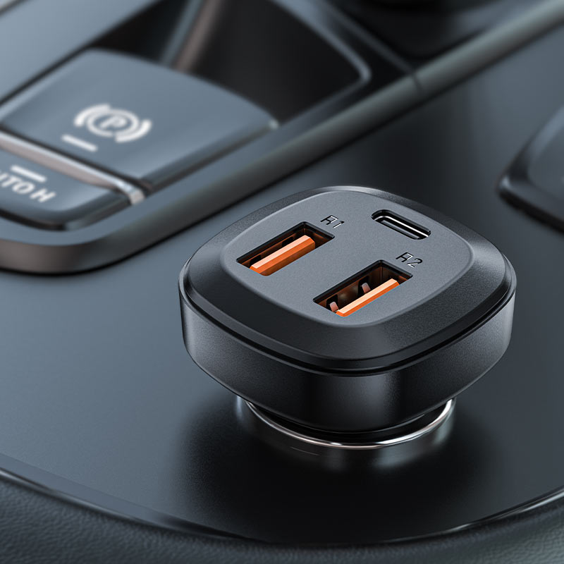 شاحن سيارة AceFast Fast Charge B9 بقوة 66 وات (2xUSB-A+USB-C)