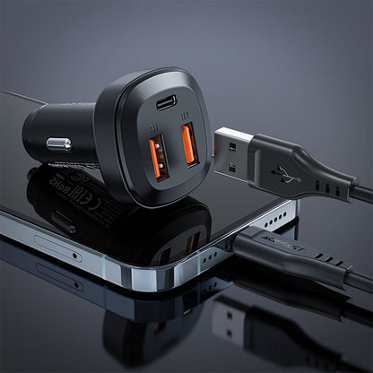 شاحن سيارة AceFast Fast Charge B9 بقوة 66 وات (2xUSB-A+USB-C)