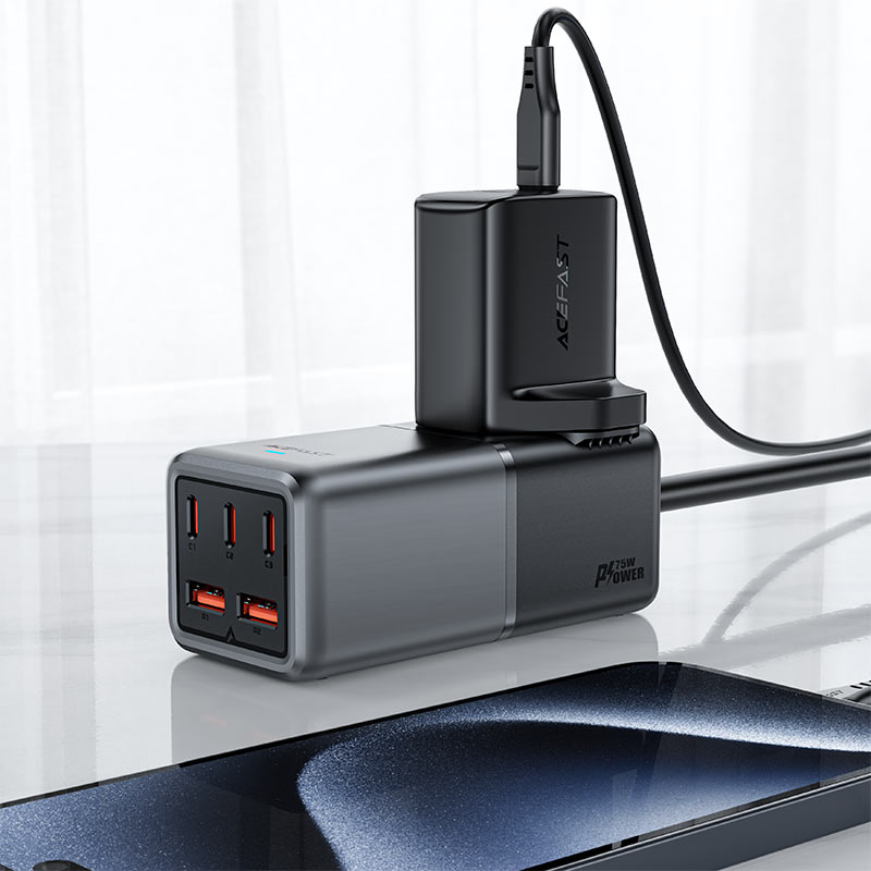 AceFast Fast Charge Power Strip Z3 PD75W GaN (3xUSB-C+2xUSB-A) UK