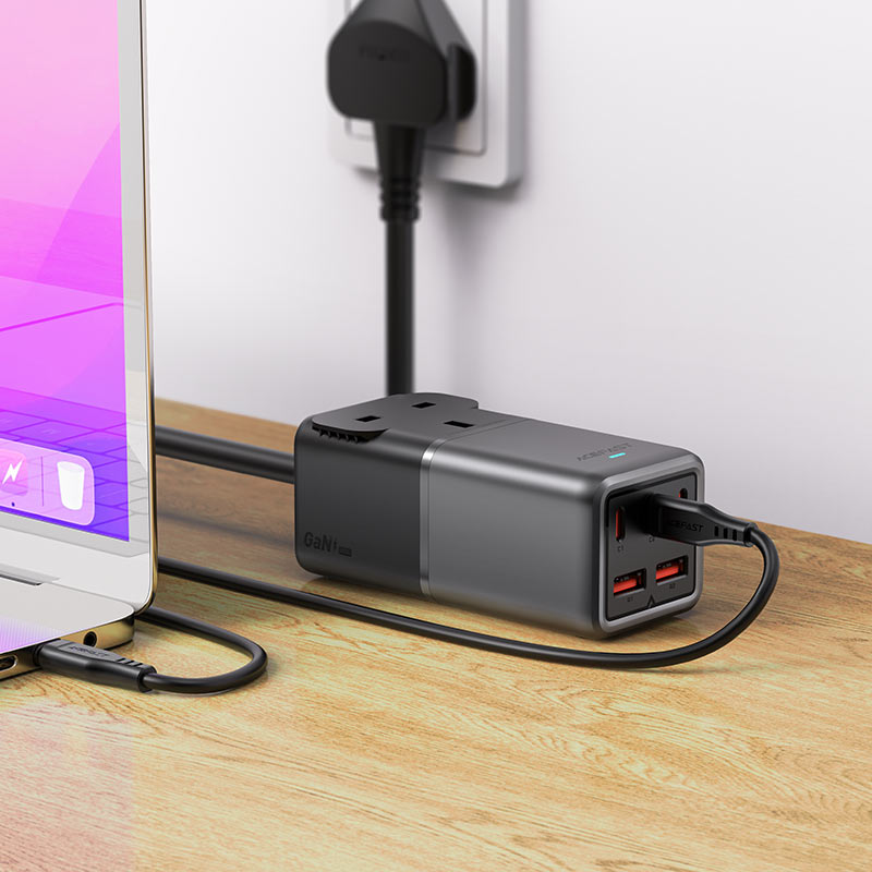 AceFast Fast Charge Power Strip Z3 PD75W GaN (3xUSB-C+2xUSB-A) UK