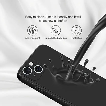 TPU Silky-Soft Touch Full-Body Protective Phone Silicone Case, With Camera Lens Protection, Shockproof Cover