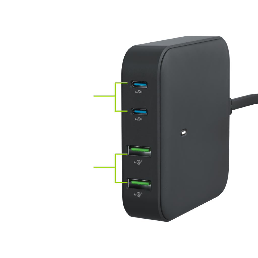 Goui Gan 100  Gan 100W Desktop Charger 4 Ports