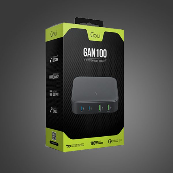 Goui Gan 100  Gan 100W Desktop Charger 4 Ports