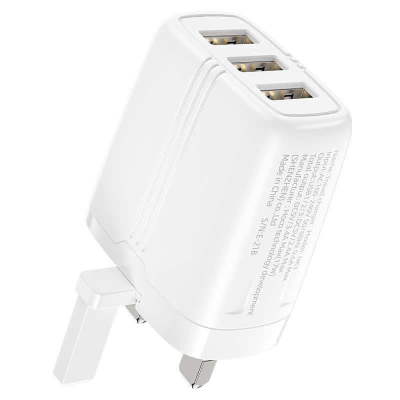 Wall charger “NK3 Excellent” 3 port UK