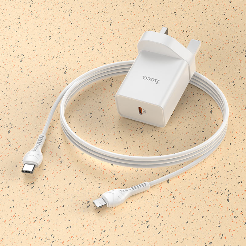 Wall charger “NK6 Rise” single port PD20W UK set with cable
