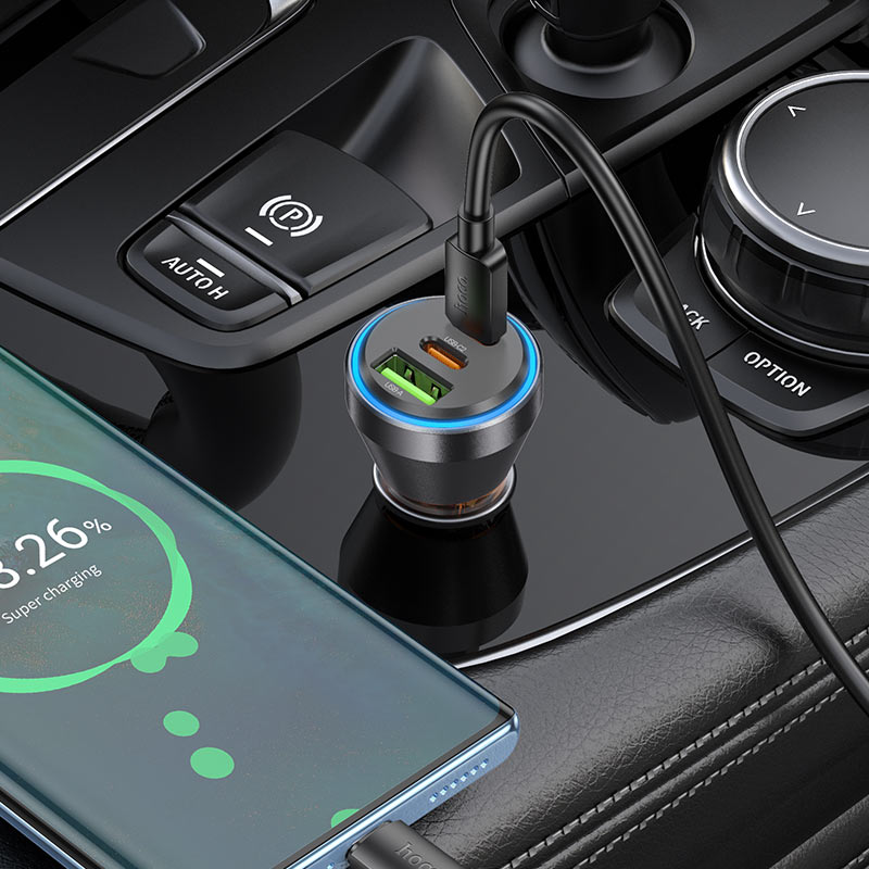 Car charger “NZ12D Lucky” 60W cable set