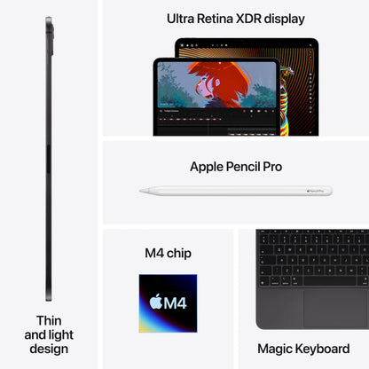 iPad Pro 13 inch M4 Chip 512GB WiFi with Standard glass