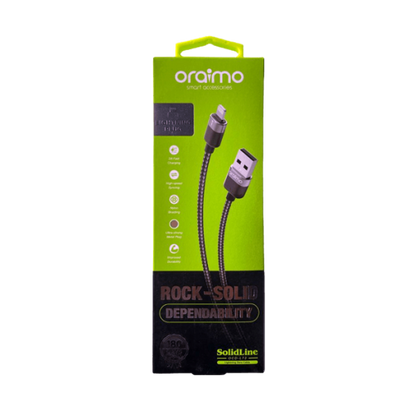 كابل Oraimo Gris Lightning (للآيفون) بطول 1 متر OCD-L72