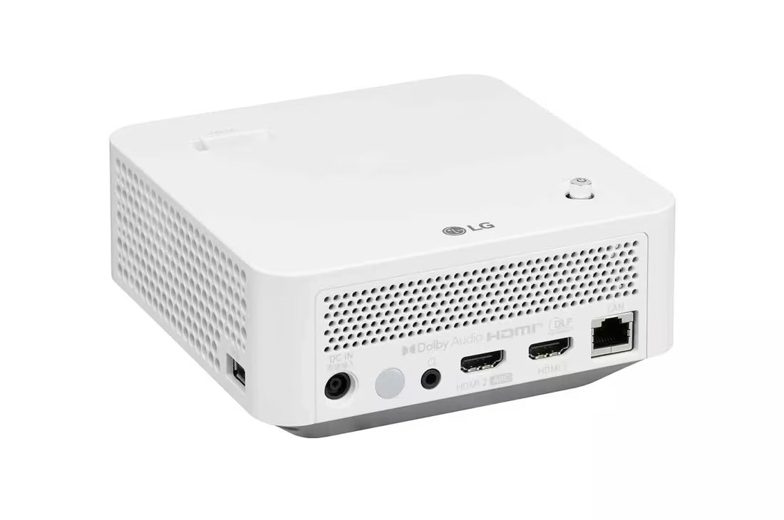 LG CineBeam LED Smart Portable Projector, White, PF510QAMA