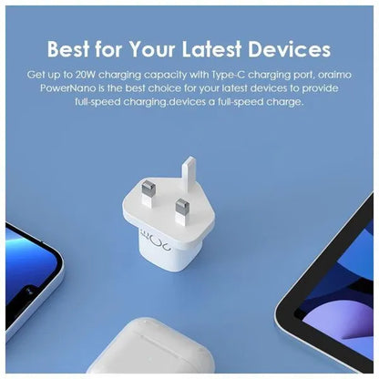 oraimo PowerNano 20W Wall Charger Kit OCW-U95S-CL55