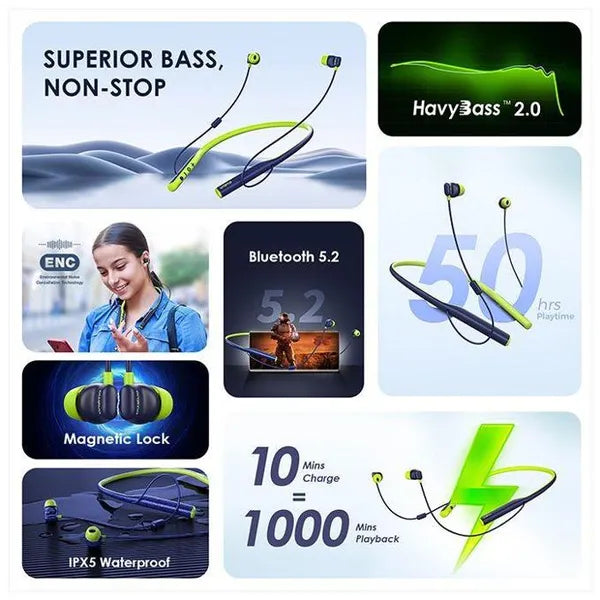 oraimo Necklace 4 ENC Wireless Headphones OEB-E50D