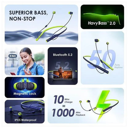 oraimo Necklace 4 ENC Wireless Headphones OEB-E50D