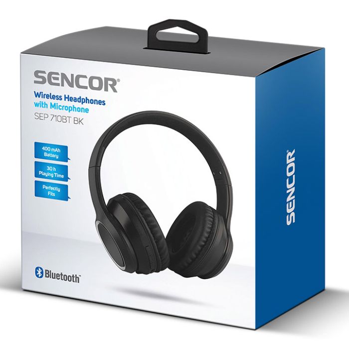 SENCOR SEP 710BT BK WIRELESS HEADPHONES